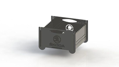 grade Skoda logotipo 300x300 laser cortar negócio tecnologia portátil homem corte ilustração metal acampamento Conheçer casa 3d print model - Mito3D