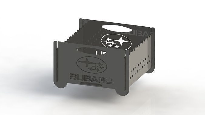 ızgara Subaru logo 300x300 lazer kesmek iş teknoloji taşınabilir adam kesme illüstrasyon metal kamp ateş buluşmak ev 3D print model - Mito3D
