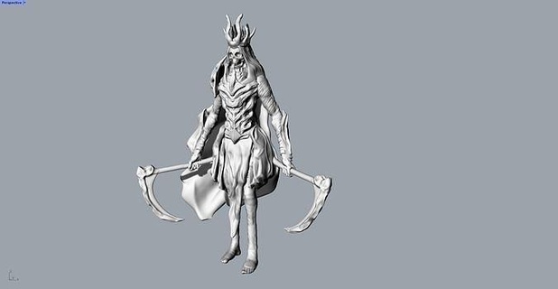 grim reaper animal characters game printable sculpture decorative goblin mage mesh electronic fantasy character creature hobby diy mechanical parts 3d print model - Mito3D