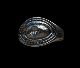 careta anel de olho jóias discordar aaspace mw médio dedo anéis 3d print model - Mito3D