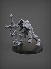 grimlord figurine art sculpture knight statue miniature skeleton lord chief boss enemy villain dungeons dragons sculpt tabletop boardgames warhammer games toys board 3d print model - Mito3D