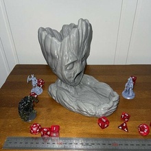 groot inspired dice tower - roll tabletop table minis dnd games toys 3d print model - Mito3D