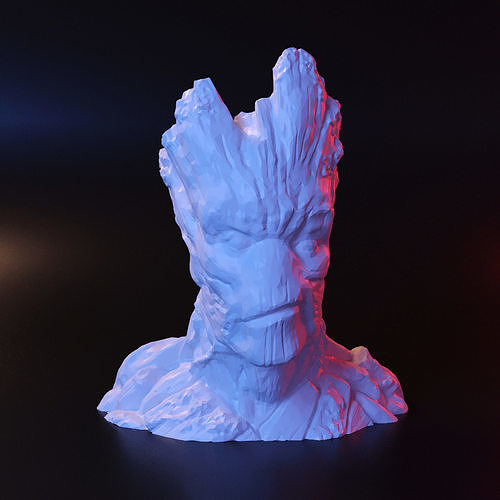 groot florero maceta cerámica flor decoración hogar casa sala impresión impreso cnc stl menaje porcelana planta decorativo 3D print model - Mito3D