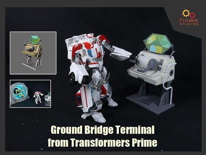 ground bridge terminal transformers prime games toys 3d print model - Mito3D