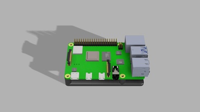 zemin levhası ahududu pi 4 3dprinting kendin yap hobi elektronik raspberrypi4 ahududu 3d print model - Mito3D