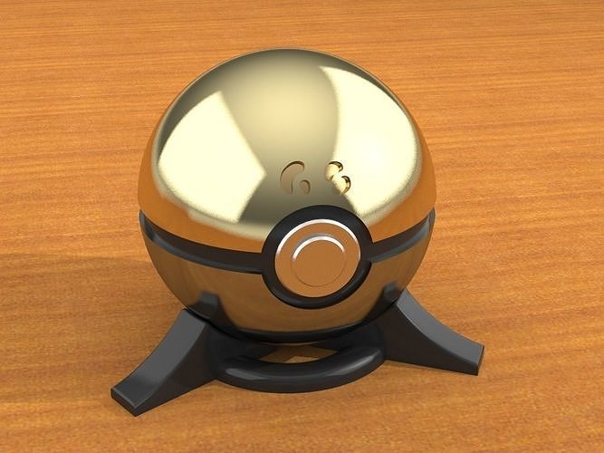 gs pelota juguete réplica pokemon juego pokebola coleccionable arte nintendo videojuegos cosplay juegos juguetes 3D print model - Mito3D