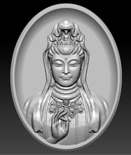 guanyin bodhisattva moneta art guan yin chinse guanyinchinese sculture 3d print model - Mito3D