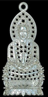 guanyin Buda estátua pingente religião joalheria arte bodhisattva budismo ouro pingentes 3d print model - Mito3D