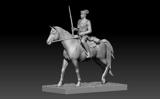 guardia civil 1911 caballo estafa rifle caballería guardia policía valioso militar ejercito ecuestre caballo soldado Arte esculturas 3d print model - Mito3D