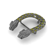 gucci cinto cabeça tigre diamantes turmalina bissexual joalheria 3d print model - Mito3D