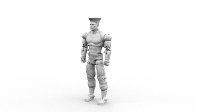 ruse action figure articulé rue combattant personnaliser fdm jouet figurine mixte merveille dc statue chem pose jeux jouets 3d print model - Mito3D
