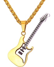 guitar jewelry music instrument acoustic stereo musical electric pendate pendants 3d print model - Mito3D