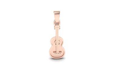 guitar pendant jewelry jewellery model pandora style charm production ready cad jewel musical musician art gold silver sterling instrument printable pendants 3d print model - Mito3D