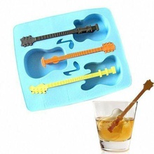 guitar shape ice cube mold 3d printable toy kids adults tool model corona isolated filament flexible plastic business ideas games toys 3d print model - Mito3D