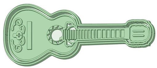 guitarra coco cookie cutter hobby-diy tools herramientas cooking illustration art hobby diy other 3d print model - Mito3D