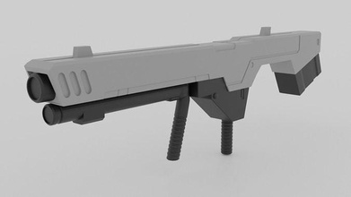 gundam láser cañón militar pistola robot anime arma impresión futuro rifle mecha Arsenal desintegrador juegos juguetes 3d print model - Mito3D