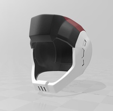 gundam ms piloto motorista capacete zeon 08ms inah sacalina arte 3d print model - Mito3D
