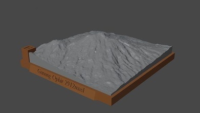 Montagna ophir montagna paesaggio vulcano terreno ambiente natura fotogrammetria elevazione dem scienza 3d print model - Mito3D