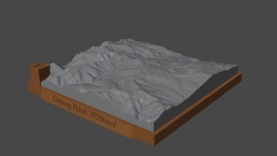 Montagna rotte montagna paesaggio vulcano terreno ambiente natura fotogrammetria elevazione dem scienza 3d print model - Mito3D