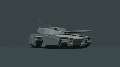 gurteltier mbt c3m battletech oyuncak yüksek poli stilize mechwarrior araç tank askeri minyatür masaüstü oyunlar oyuncaklar yazı tahtası 3d print model - Mito3D