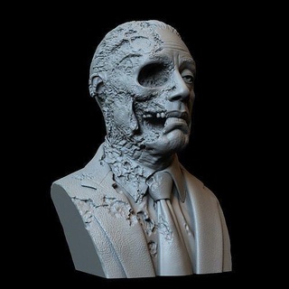 gustavo saçak son Dakika kötü versiyon giancarlo esposito büst 3dprinting Sanat heykel benzerlik gerçekçi patladı Sidnaique gus heykeller 3d print model - Mito3D
