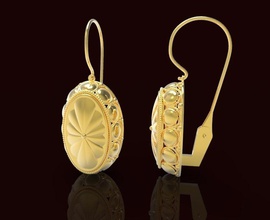gypsy errings Schmuck Ohrringe gold 3d Juwel bedruckbar ist Zigeuner 3d print model - Mito3D