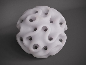 gyroid kugel ball stress mathematisch stressball kunst geometrisch gestalten geometrie abstrakt druckbar stl mixer eevee datei mathematik 3d drucken gedruckt 3d print model - Mito3D