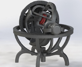 giroscopio tourbillon meccanico precisione macchina orologio polso meccanismo scienza ingegneria 3d print model - Mito3D