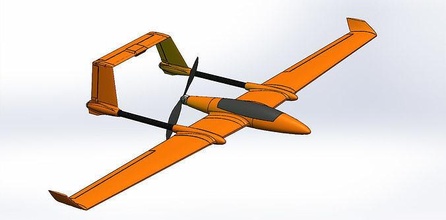 94 aigle 3d imprimable fpv drone uav rc loisir imprimante avion rcplane diy technologie robotique 3d print model - Mito3D