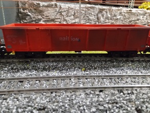h0 1-87 scale boxcar eaos-x 051 railway model train railroad wagon freight transport hobby diy miniatures mechanical rail 3d print model - Mito3D