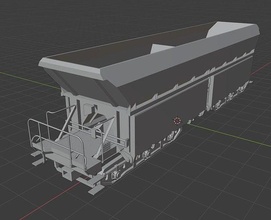 h0 1-87 scale faals freight car railway model train railroad wagon transport hobby diy miniatures mechanical rail modelrailway 3d print model - Mito3D