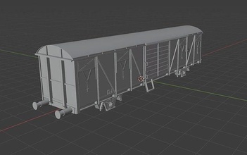 h0 1 87 échelle gbs 263 cargaison voiture chemin fer modèle train wagon transport loisir DIY miniatures mécanique rail 3d print model - Mito3D