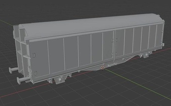h0 1 87 échelle hbillns 303 cargaison voiture chemin fer modèle train wagon transport loisir diy miniatures mécanique rail 3d print model - Mito3D