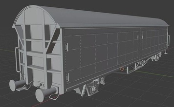 h0 1 87 échelle hbis 298 cargaison voiture chemin fer modèle train wagon transport loisir diy miniatures mécanique rail 3d print model - Mito3D