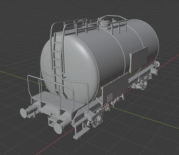 h0 1 87 scala costruzione leggera serbatoio macchina ferrovia modello treno carro merci trasporto miniature meccanico rotaia modelrailway benzina industria passatempo fai 3d print model - Mito3D