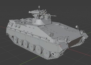 ölçeklenebilir marder 1a2 ifv h0 demiryolu model minyatürler mekanik tank araç askeri ordu savaş makine spz marder1a2 hobi kendin yap 3d print model - Mito3D