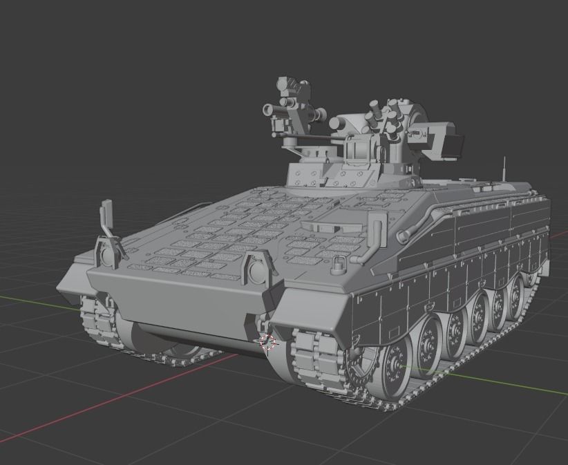 ölçeklenebilir marder 1a3 ifv h0 demiryolu model kendin yap minyatürler mekanik demiryolu tank araç askeri ordu savaş makine spz marder1a3 hobi 3D print model - Mito3D