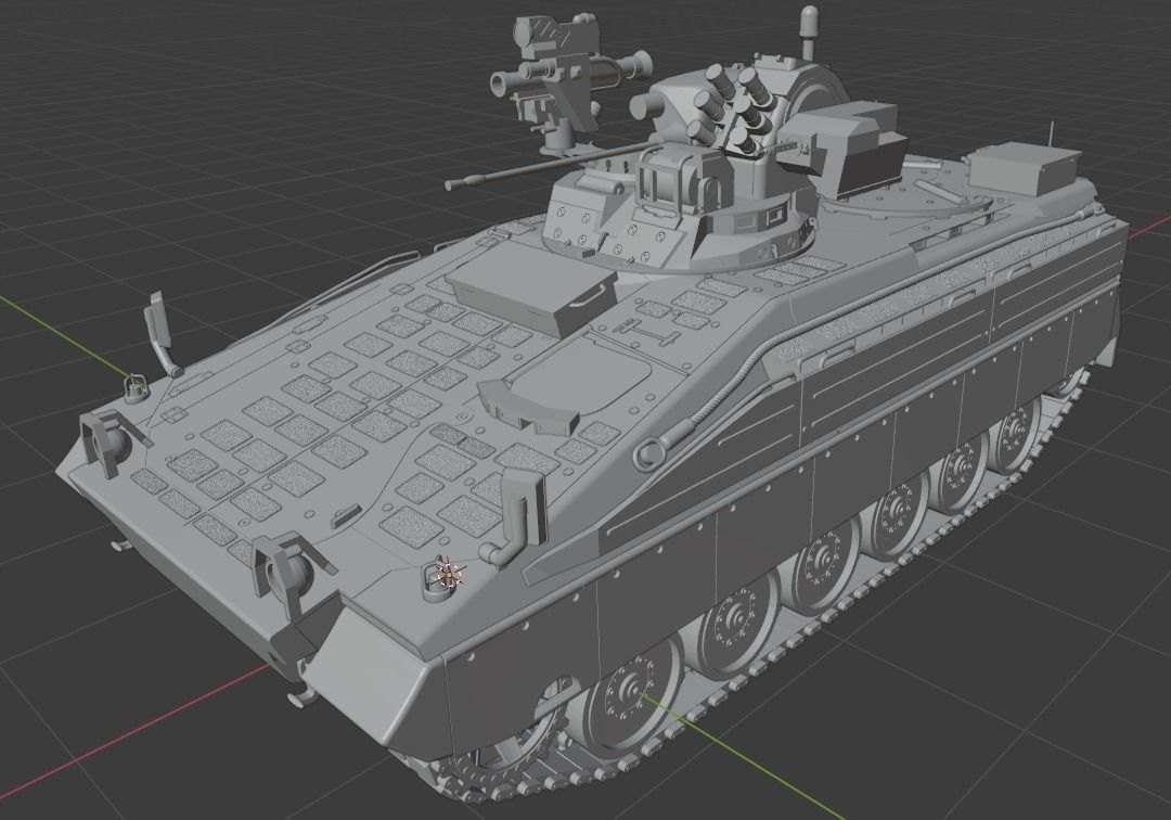 ölçeklenebilir marder 1a5 ifv h0 demiryolu model kendin yap minyatürler mekanik demiryolu tank araç askeri ordu savaş makine spz marder1a5 hobi 3D print model - Mito3D