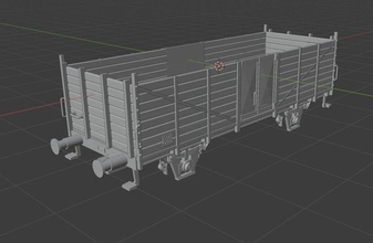 h0 1-87 scale om 12 freight car railway model train railroad wagon transport hobby diy miniatures mechanical rail modelrailway 3d print model - Mito3D