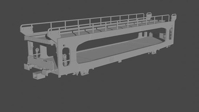 h0 1 87 échelle 260 voiture porter wagon chemin fer modèle train cargaison transport loisir diy miniatures mécanique rail 3d print model - Mito3D