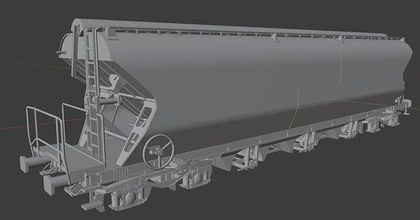 h0 1 87 rahmen tagnpps 102 korn wagen vtg eisenbahn modell zug fracht transport hobby diy miniaturen mechanisch schiene modelrailway 3d drucken 3d print model - Mito3D