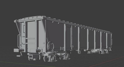h0 1-87 scale boxcar tamns 895 railway model train railroad wagon freight transport tamns895 hobby diy miniatures mechanical rail 3d print model - Mito3D
