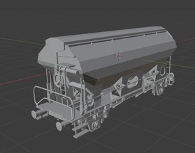 h0 1 87 échelle tdgs 932 cargaison voiture chemin fer modèle train wagon transport loisir diy miniatures mécanique rail jeux jouets 3d print model - Mito3D