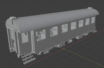 h0 1-87 scale umbauwagen b3yg 2nd class railway model train wagon hobby diy rail passenger bundesbahn personenwagen 3d print model - Mito3D