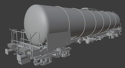 h0 1 87 échelle zacns 88 m3 réservoir voiture chemin fer modèle train wagon cargaison transport loisir diy miniatures mécanique rail l'essence industrie 3d print model - Mito3D