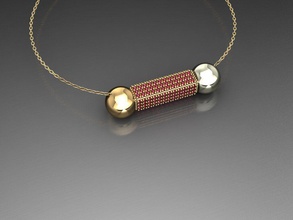 h188- diamond necklace rings jewelry gems fashion gold design silver ring elegant shining gem bracelet earring pendant sapphire women wedding 3d print model - Mito3D