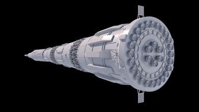 h1n1 sowjet mond rakete druckbar modell 3d drucken platz raumfahrzeug raumschiff mondrakete n1 motor kosmonaut apollo fahrzeuge scifi hobby diy 3d print model - Mito3D