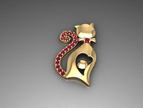 h98 elmas kedi kolye yüzükler takı taşlar moda altın tasarım gümüş yüzük zarif parlıyor mücevher bilezik küpe safir KADIN düğün 3d print model - Mito3D
