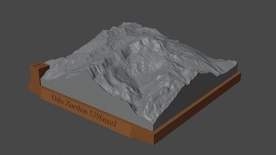 haba xueshan montaña paisaje volcán terreno ambiente naturaleza fotogrametría elevación dem Ciencias 3d print model - Mito3D
