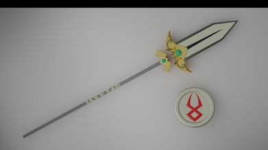 hades achilles spear cosplay patroclus 3dprint games toys 3d print model - Mito3D
